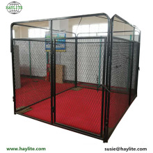 High quality steel black large outdoor dog kennel wholesale